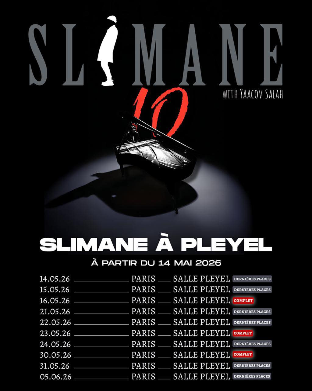 Slimane Tour Poster 2026